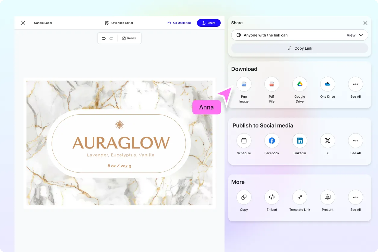 Free AI Candle Label Generator, Free AI Candle Label Maker Online